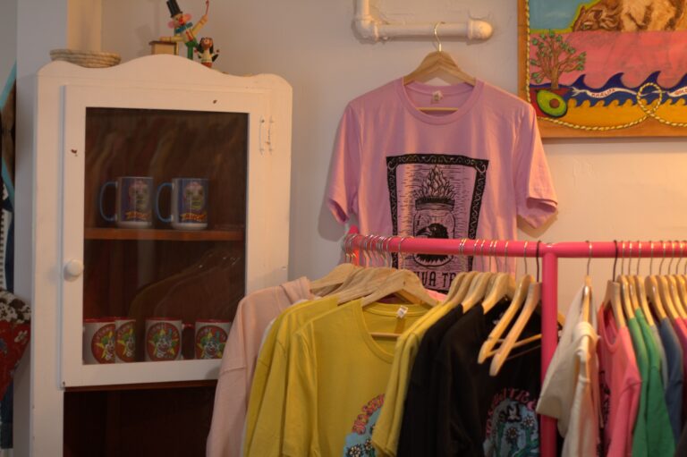 that houses 10 artisans who sell the artwork, wares, collectibles, and more